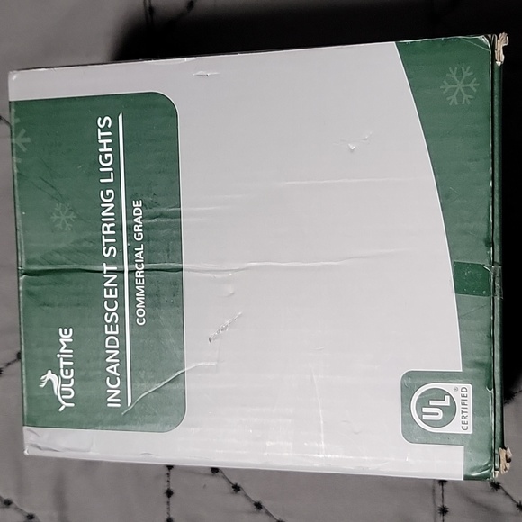 YULETIME UL Certified Clear LED Christmas String Lights, 66 Feet 200 LED Count - Picture 1 of 5